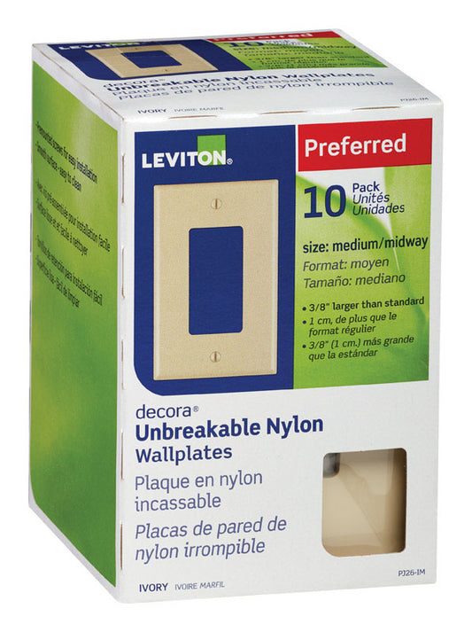 WALL PLATE 1G IVRY DECOR