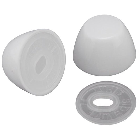 TOILET BOLT CAPS WHT