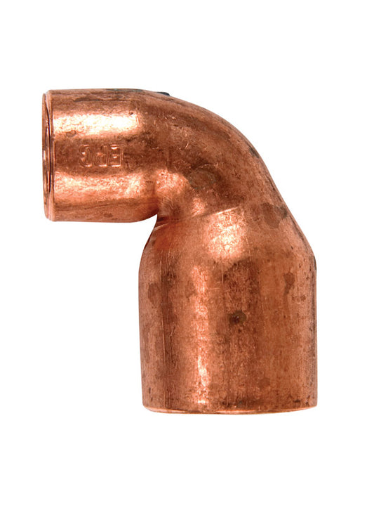 90D ELBOW 3/4X1/2 COPPR