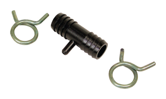 Dial 1/2 in. W Black Steel Bleed Off Tee/Clamp