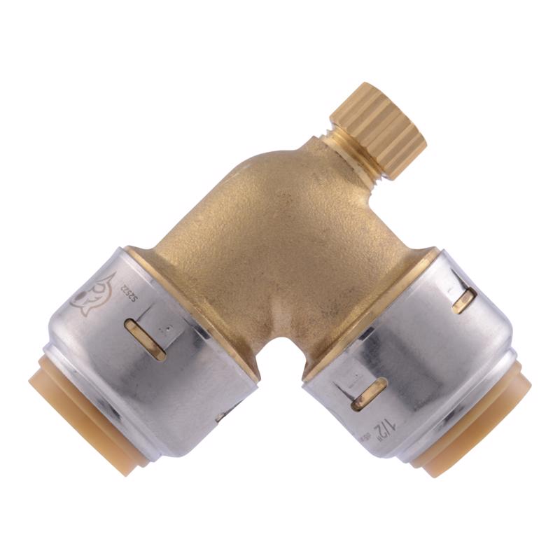 90D ELBOW W/DRAIN 1/2