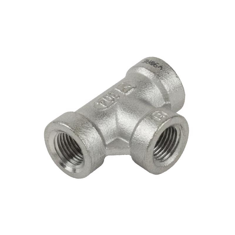 B&K Proline 1/4 in. FIP in. X 1/4 in. D FIP 1/4 in. D FIP Stainless Steel 4 in. L Tee