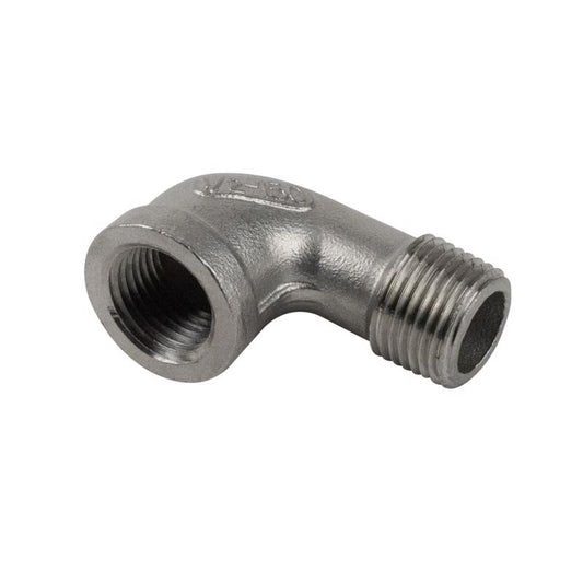 90 DEGREE ELBOW SS 1/2"