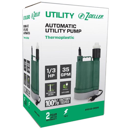 SUB UTIL PUMP 1/3HP 2100
