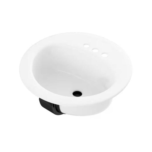 BATH SINK 19X6.5 WHT LAU