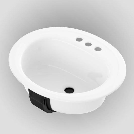 BATH SINK 20X6.5 WHT AZA