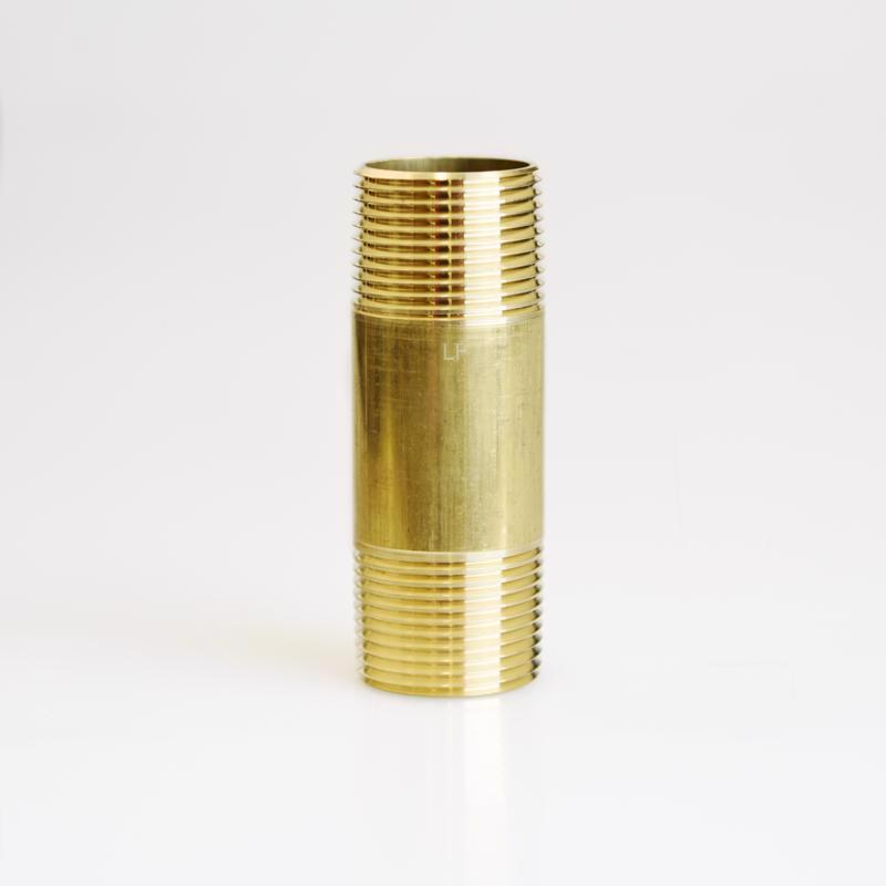 NIPPLE 1X3-1/2 YLWBRS