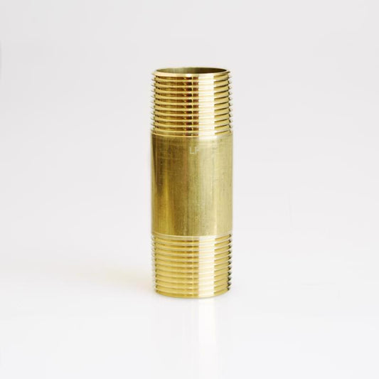 NIPPLE 1X3-1/2 YLWBRS