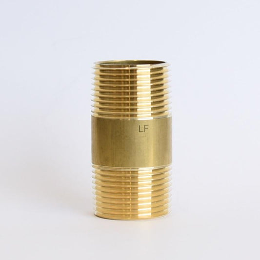 NIPPLE 1X2-1/2 YLWBRS