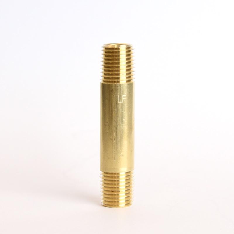 NIPPLE 1/4X2-1/2 YLWBRS