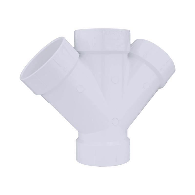 DOUBLE WYE 4X4 PVC