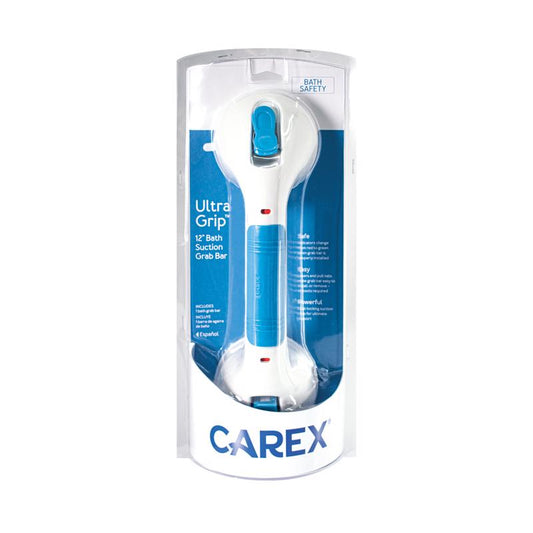 GRAB BAR BLUE/WHITE 12"