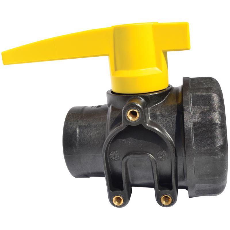 Green Leaf 1-1/2 in. Polypropylene Female Union Ball Valve