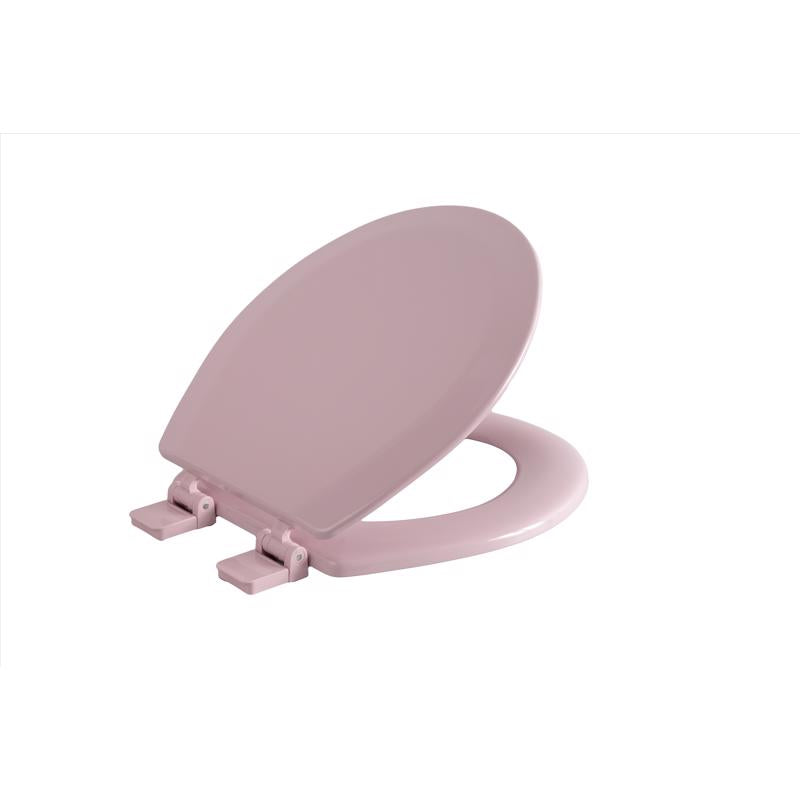 TOILET SEAT RND WOOD PNK