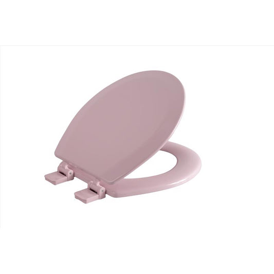 TOILET SEAT RND WOOD PNK