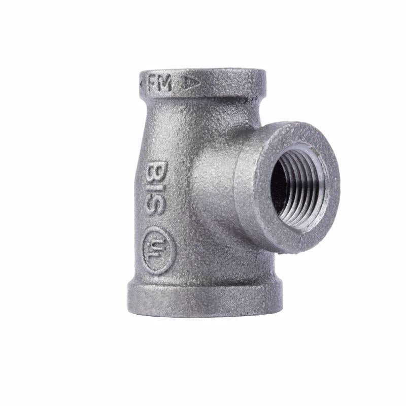 REDUC TEE 3/4X1/2 BLK