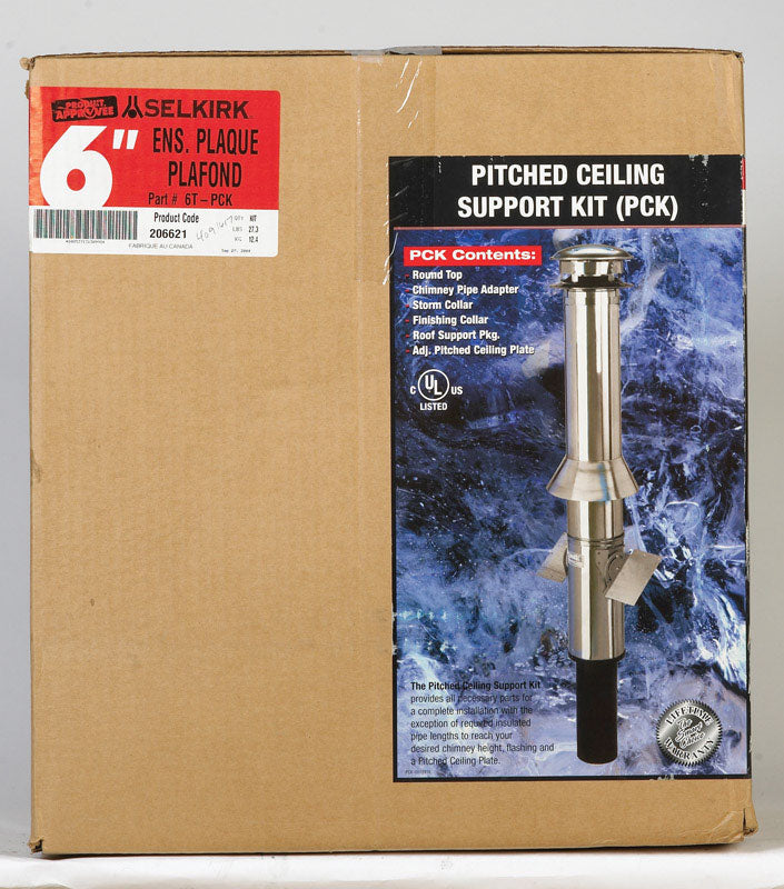 STOVE PIPE CEILNG SPT 6"