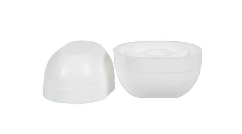 TOILET BOLT CAPS WHT