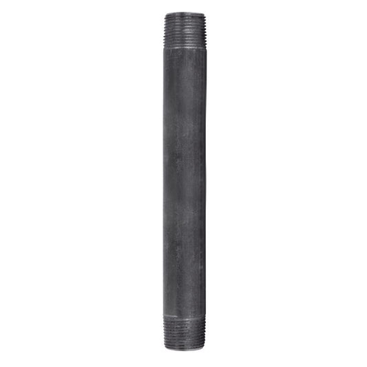 NIPPLE 3/4X8 BLK