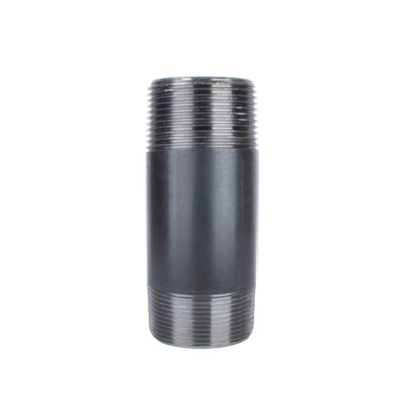 NIPPLE 1-1/4X4 BLK