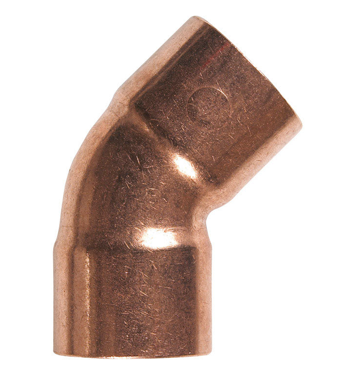 45D ELBOW 1/2X1/2 COPPR
