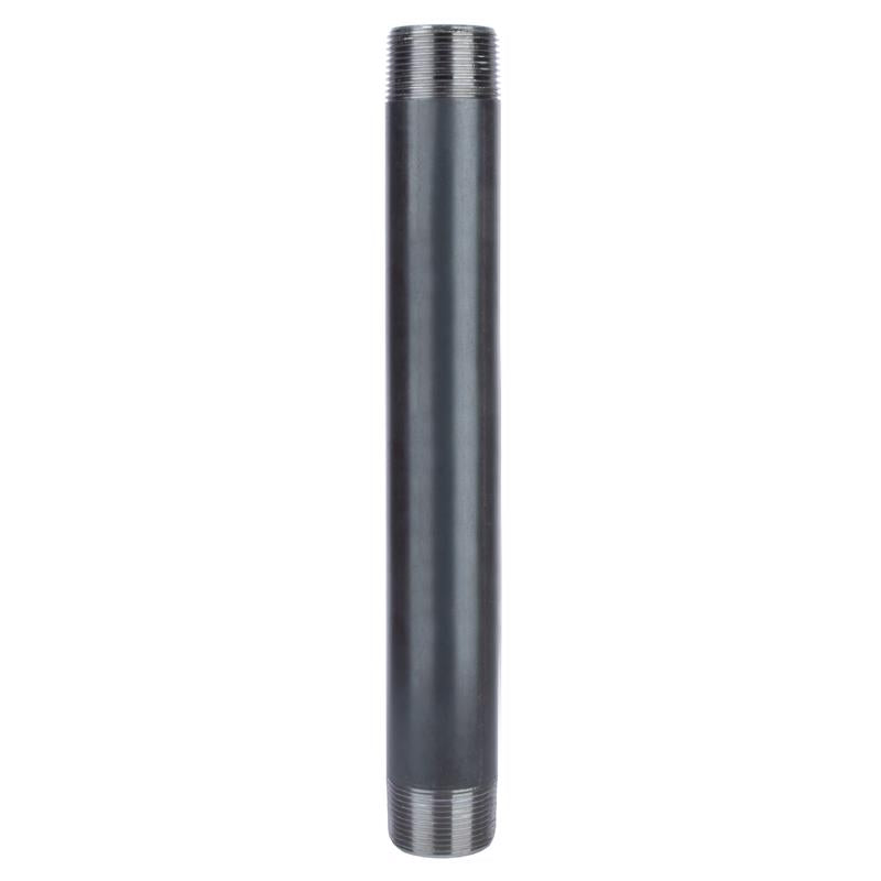 NIPPLE 1-1/4X12 BLK
