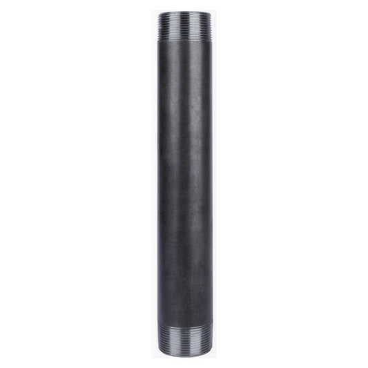 NIPPLE 1-1/2X12 BLK