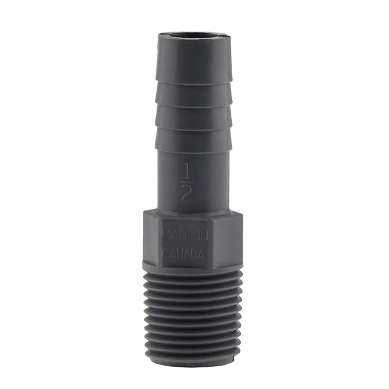 MALE ADPTR 1/2X1/2 POLY
