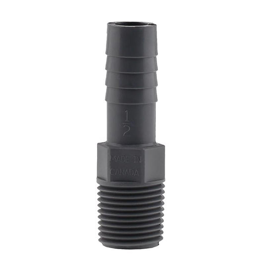 MALE ADPTR 1/2X1/2 POLY