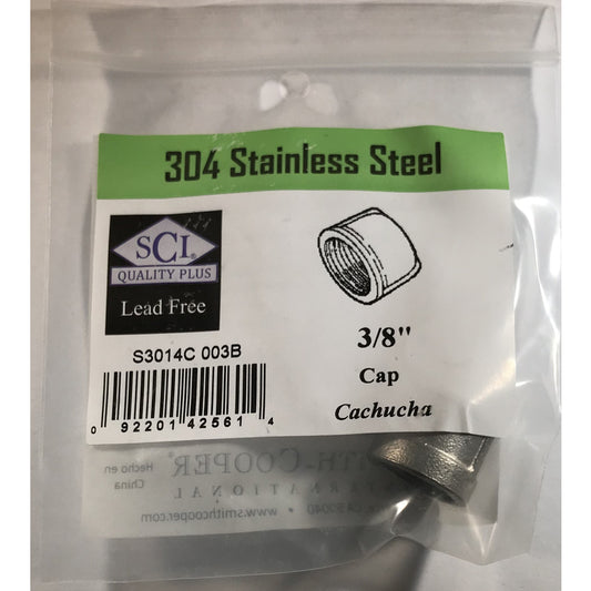 CAP 3/8 SS