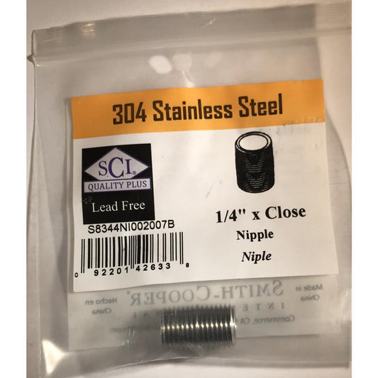 NIPPLE 1/4XCLOSE