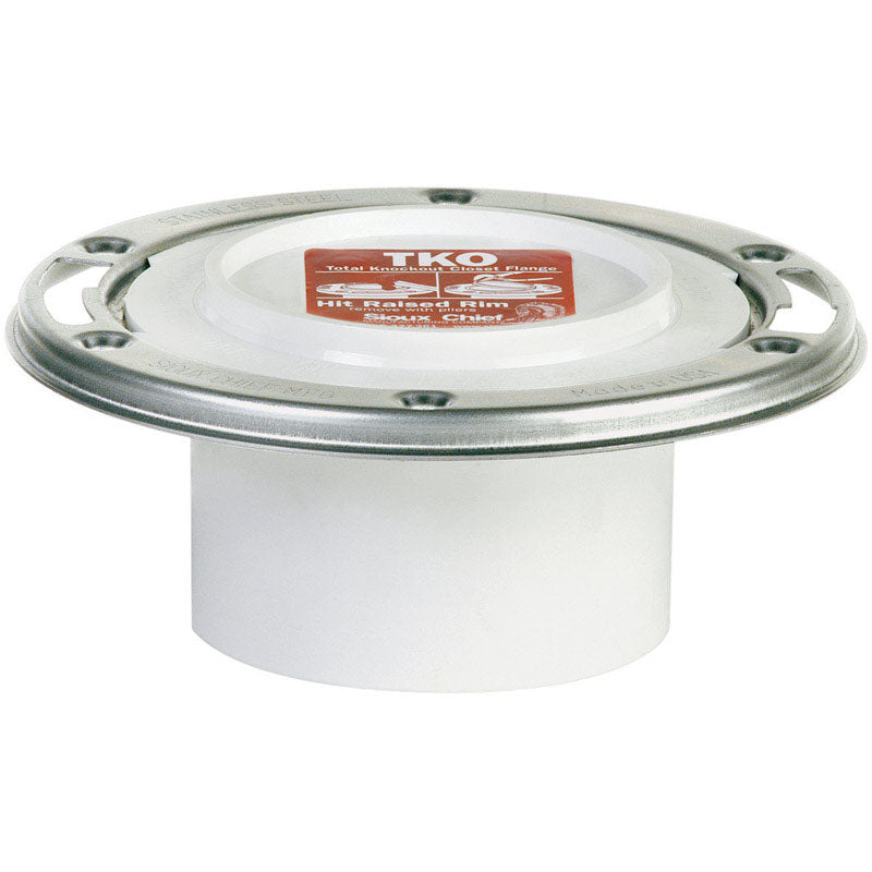 CLOSET FLANGE PVC 3"H/4"