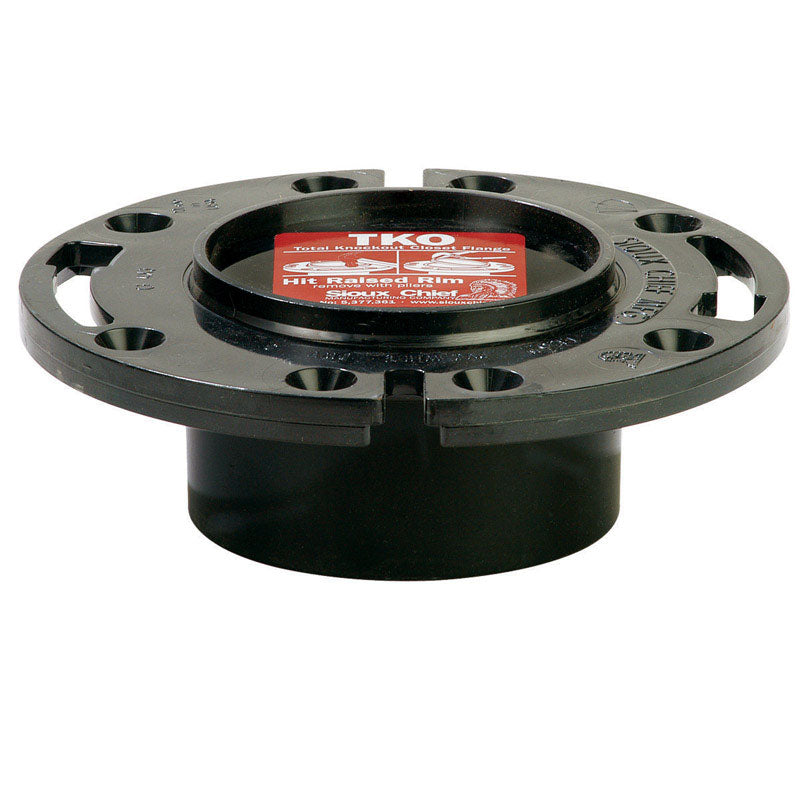 CLOSET FLANGE ABS 3"H/4