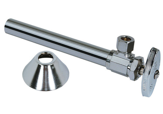 BrassCraft 1/2 in. FPT X 3/8 in. MPT Brass Angle Stop Valve