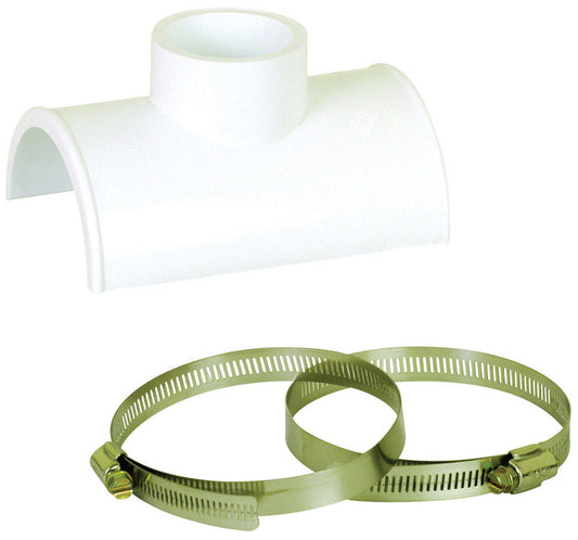TAPPED SADDLE TEE 4X PVC