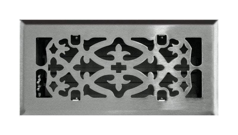 FLOOR DIFFUSER 4X10 SLVR