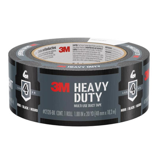 3M Scotch 1.88 in. W X 20 yd L Black Solid Duct Tape