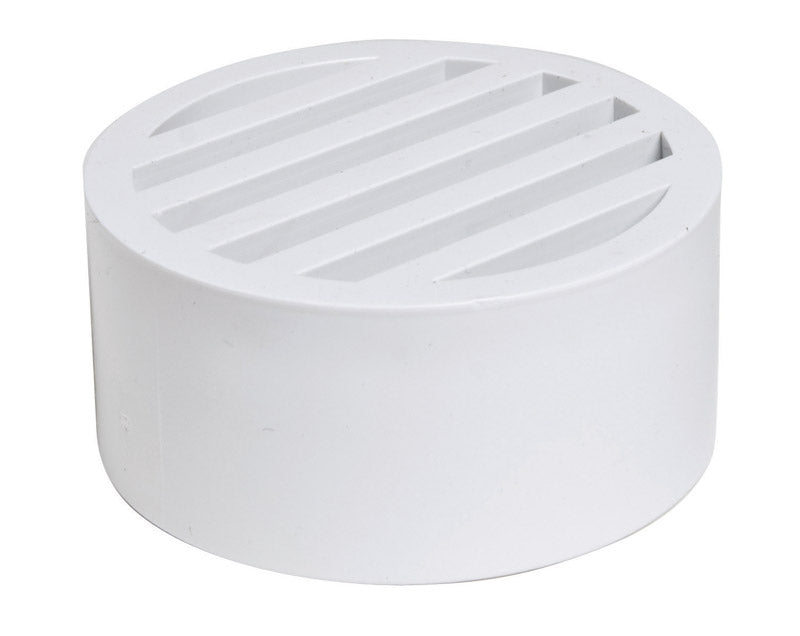 DRAIN GRATE 3" RND WHT