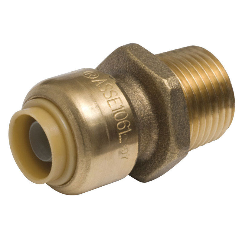 CONNECTOR 3/8X1/2 BRS
