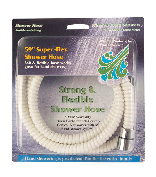 SHOWER HOSE 59" WHT