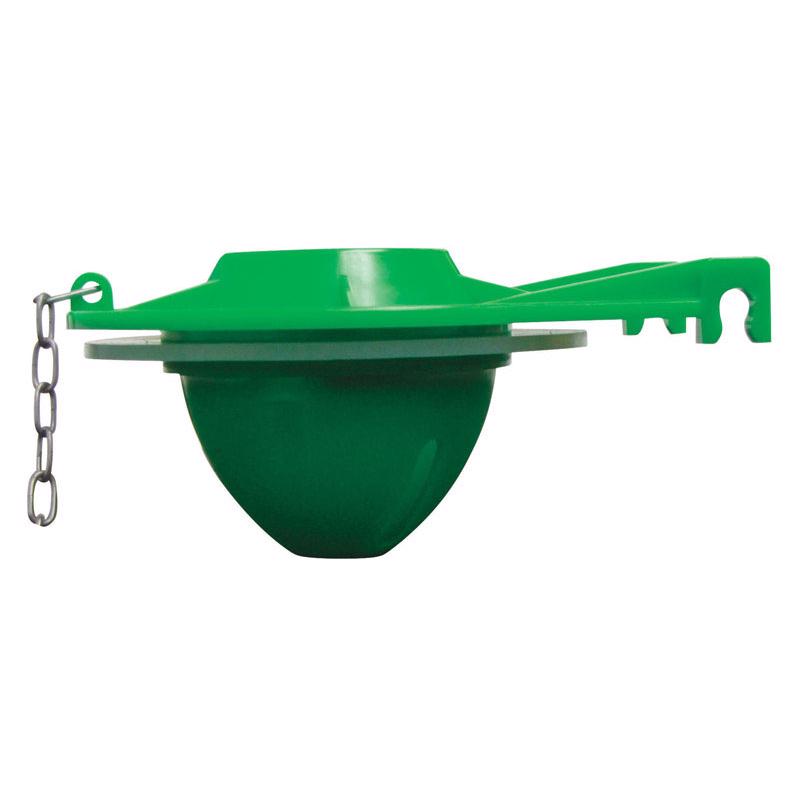 FLAPPER/CHAIN GRN PLSTC