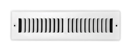 FLOOR REGISTER 2X12 WHT