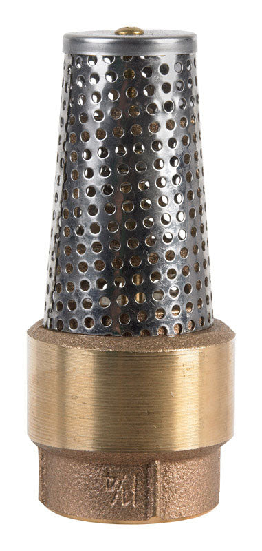 VALVE FOOT 1-1/4" BRS