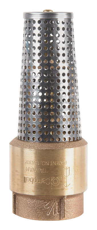 VALVE FOOT 1-1/2" BRS