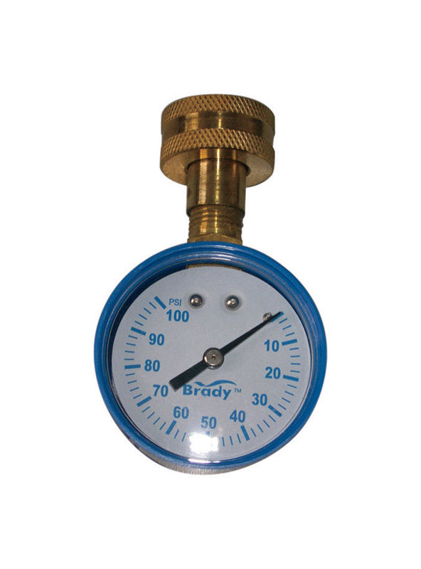 PRESSURE GAUGE 100PSI BR