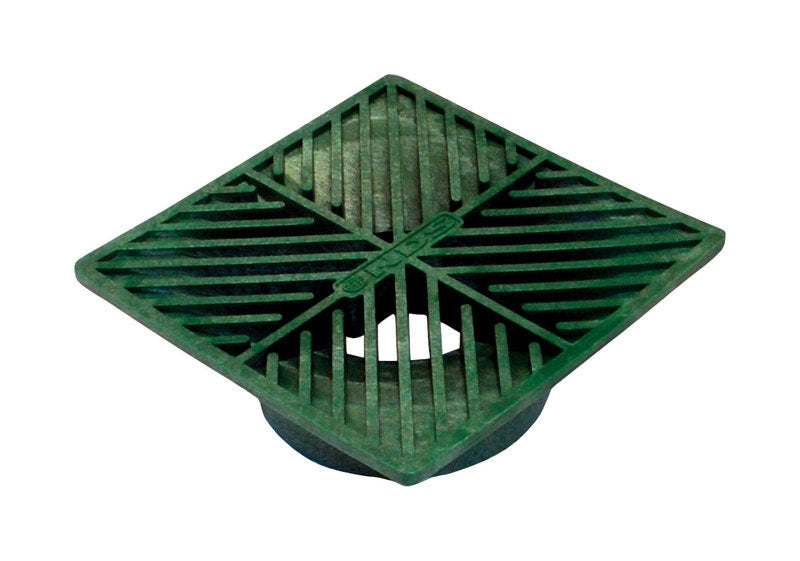 DRAIN GRATE 6" SQ GRN