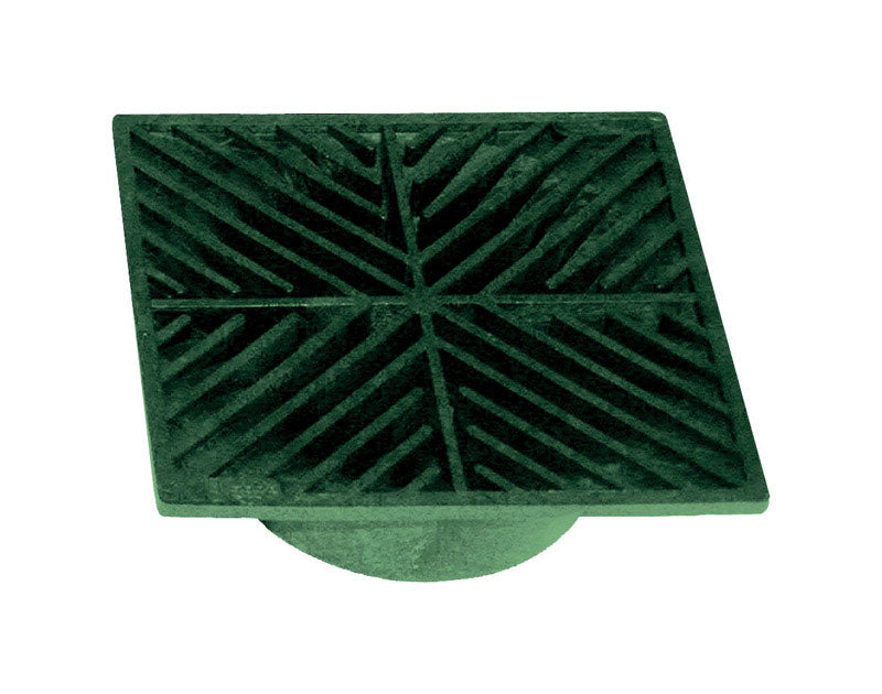 DRAIN GRATE 5" SQ GRN