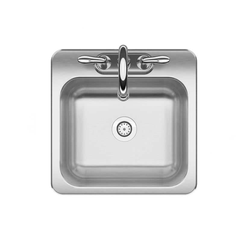 BAR SINK SNGL 15X15 SS