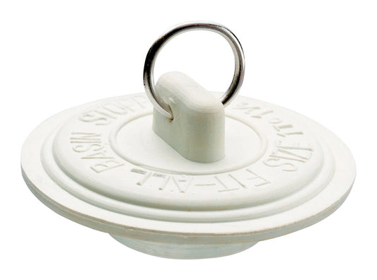 SINK STOPPER 1-3/4" WHT