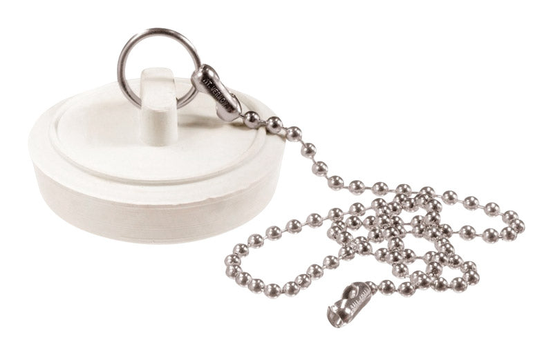 DRAIN STOPPER 1-1/4" WHT
